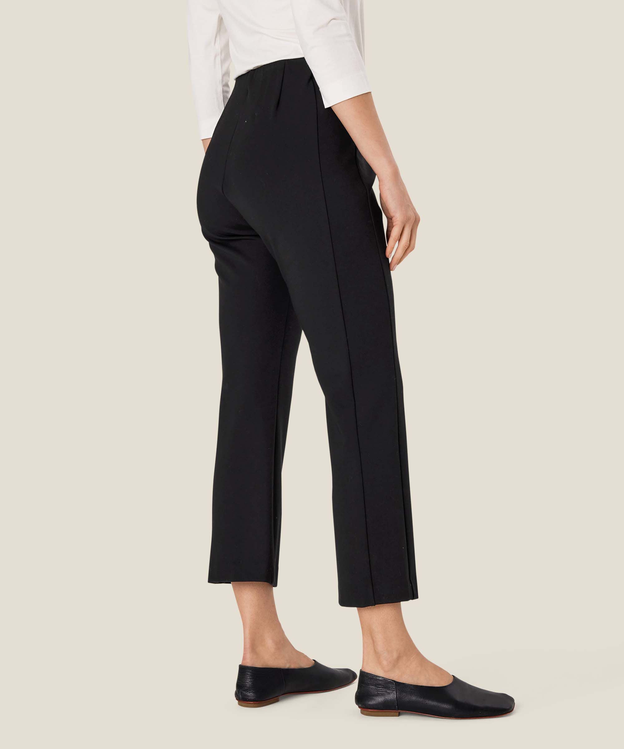 Pantalon Court En Jersey Épais, Black