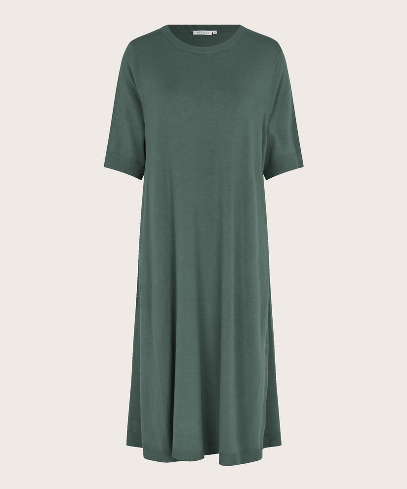 robe en maille douce à col rond, Balsam Green
