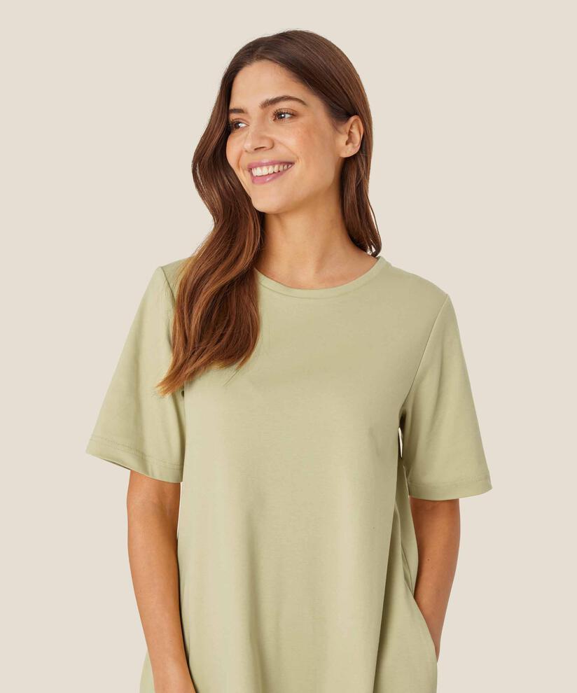 robe en mélange de jersey et popeline de coton, Bog