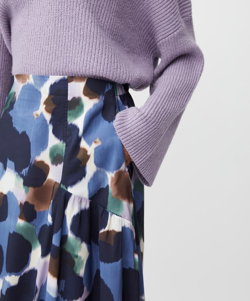 jupe en viscose avec poches fendues et bord élastique, Navy Blazer