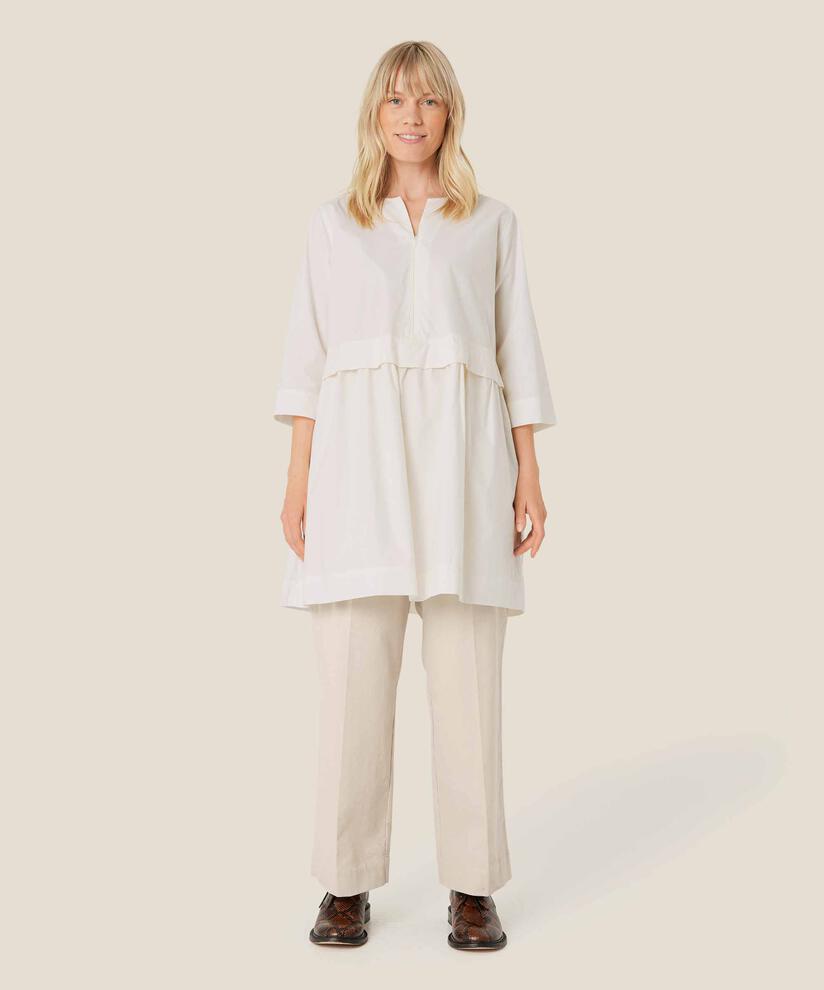 tunique en coton avec détail zippé, Jet Stream