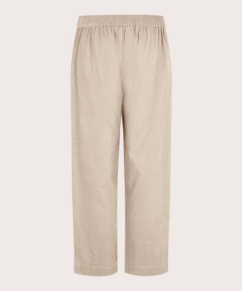 pantalon en velours côtelé avec plis devant, Silver Cloud