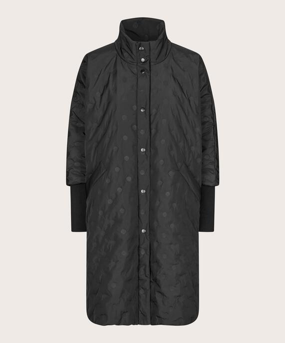 Manteau de transition avec fermeture à boutons, Black