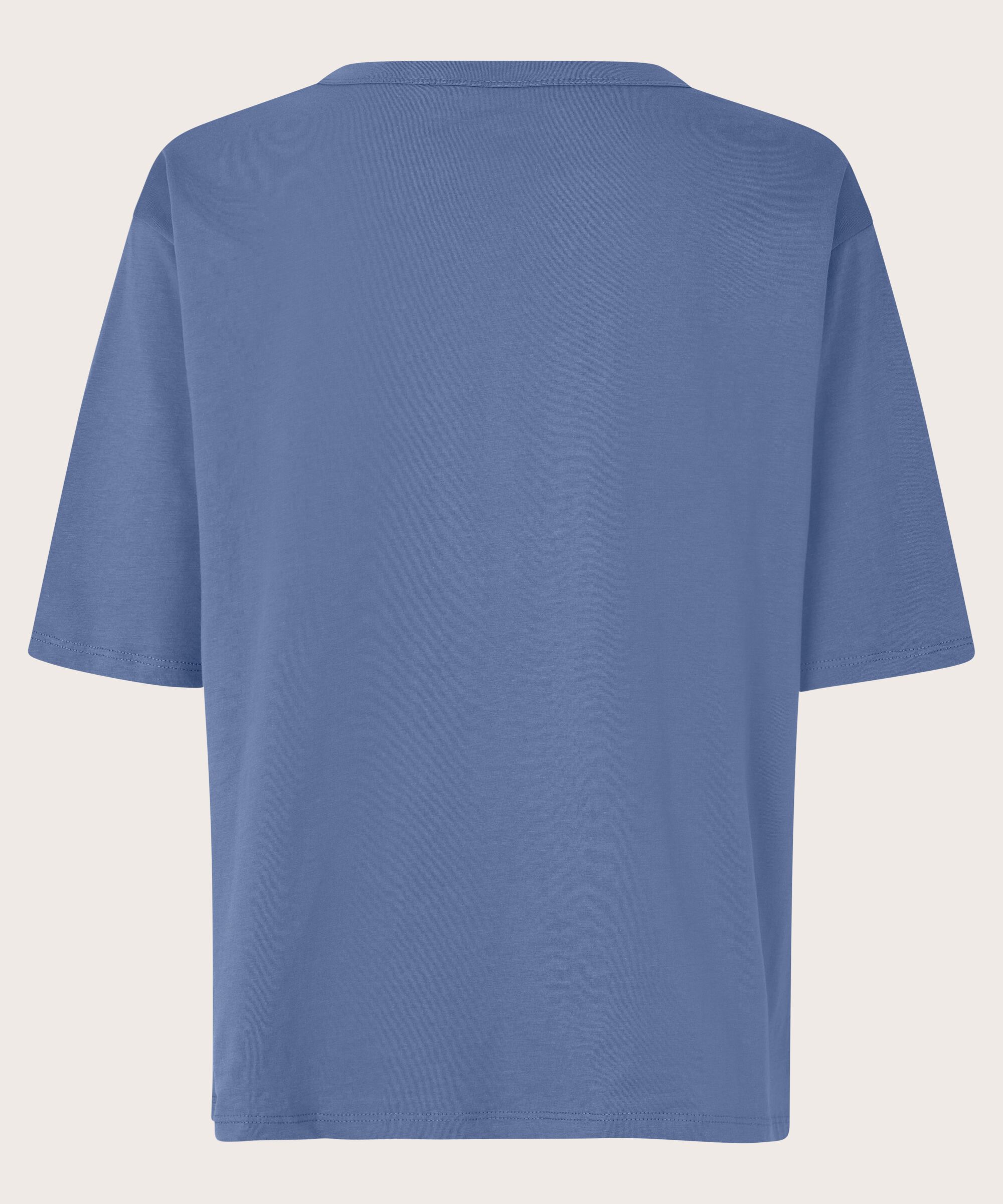 T-shirt À Col Rond, Bijou Blue