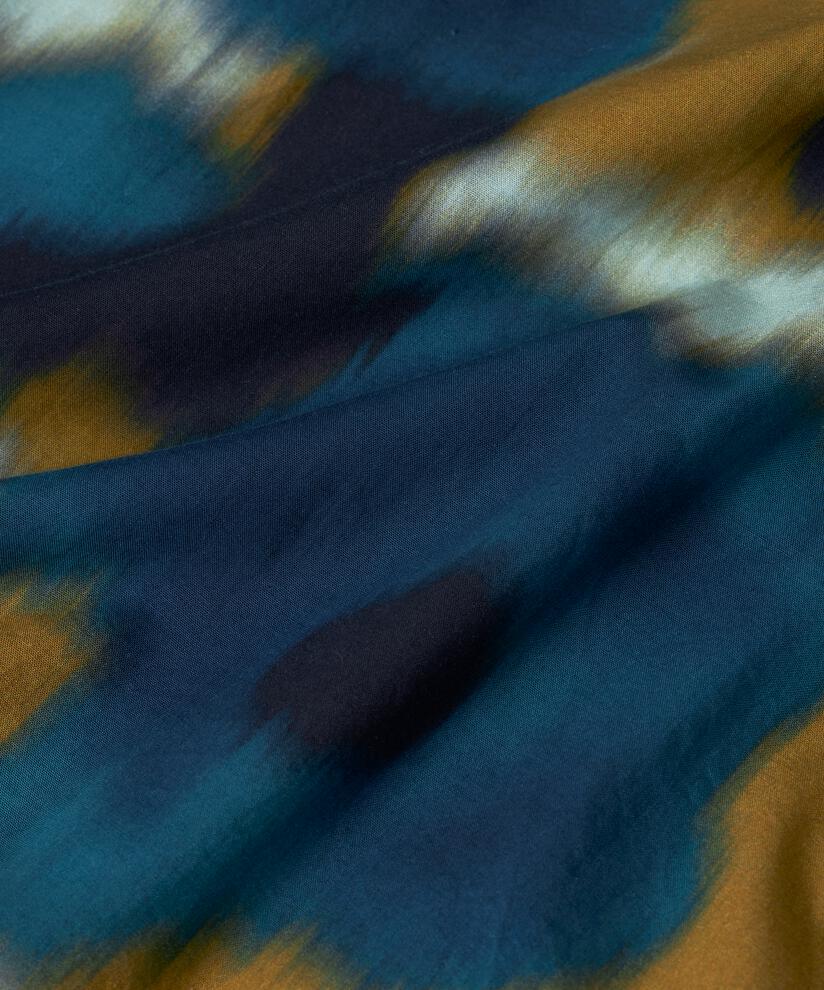 chemise en coton imprimé à basque, Celestial