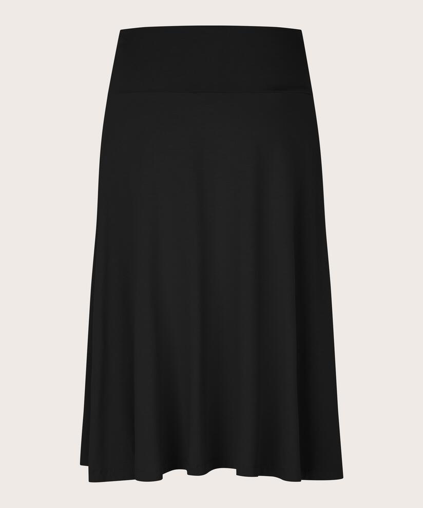 jupe classique en jersey stretch, Black