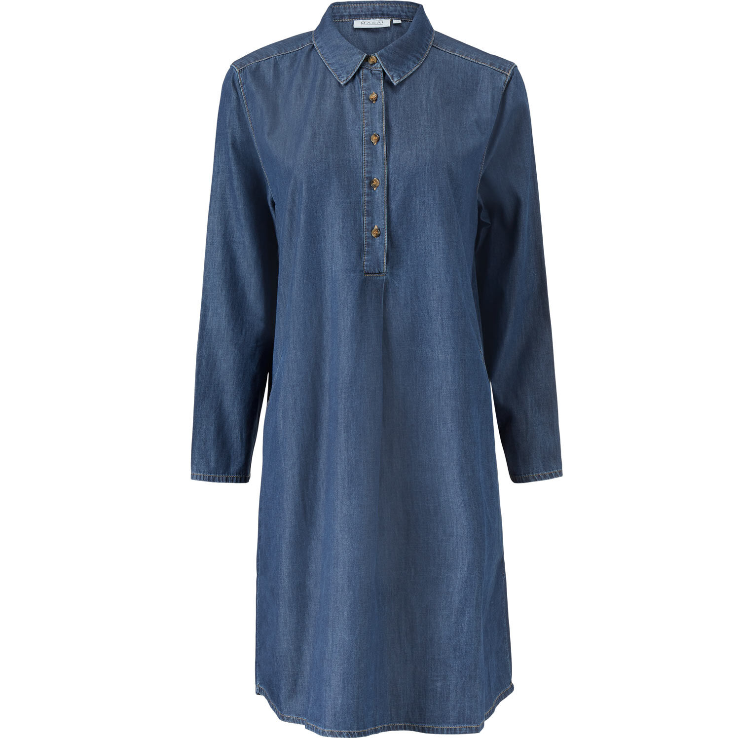 NALFA SHIRT DRESS, D Basic Denim
