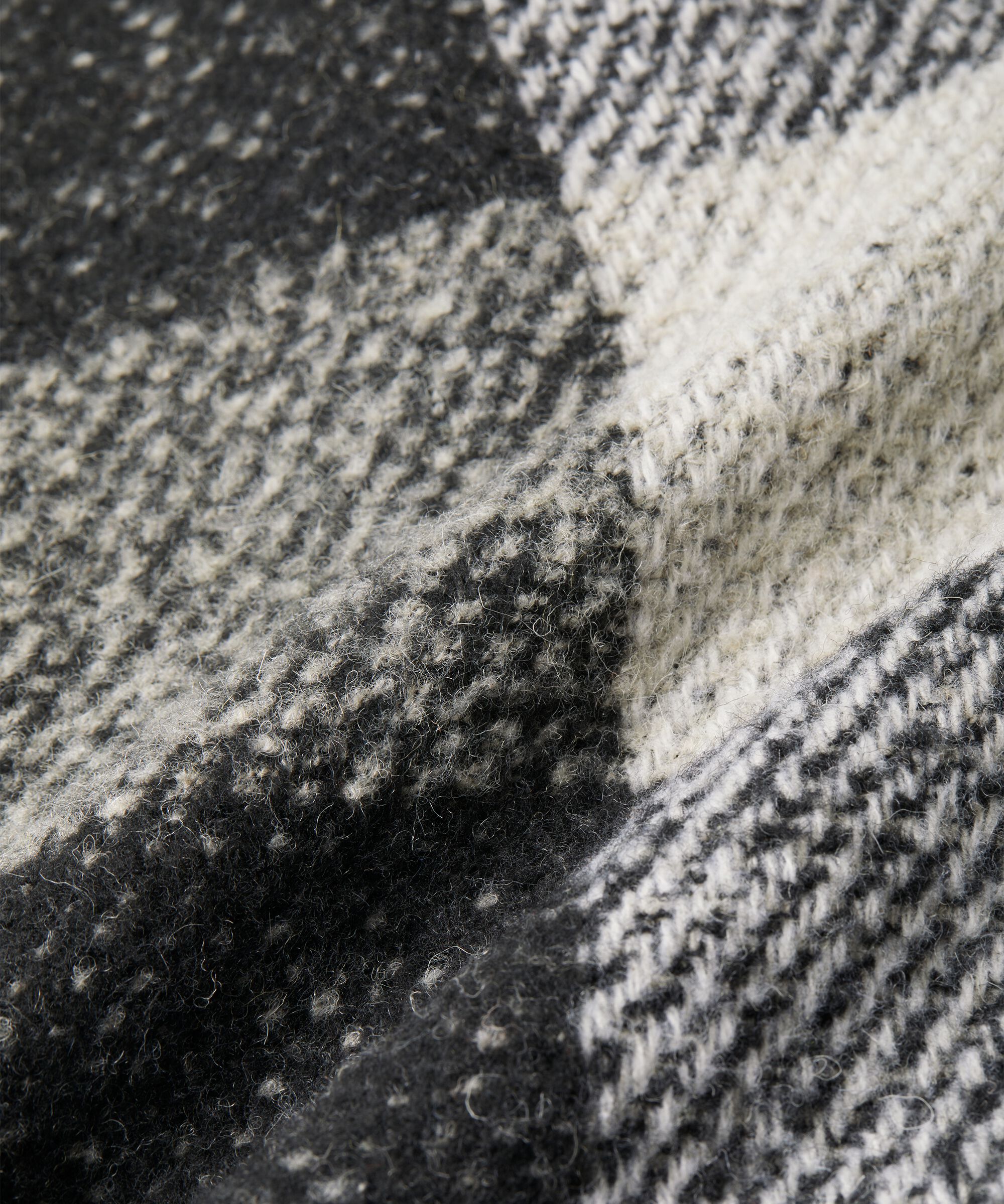 manteau en laine mélangée, Black