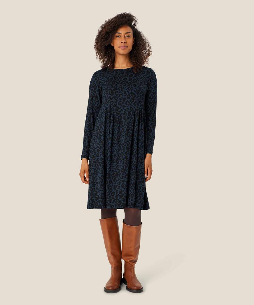 robe en jersey avec plis et poches fendues, Moonlit Ocean