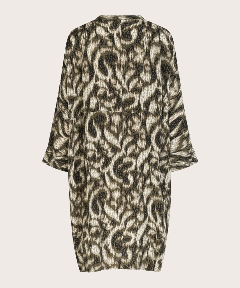 robe chemise à motif en viscose, Sea Turtle