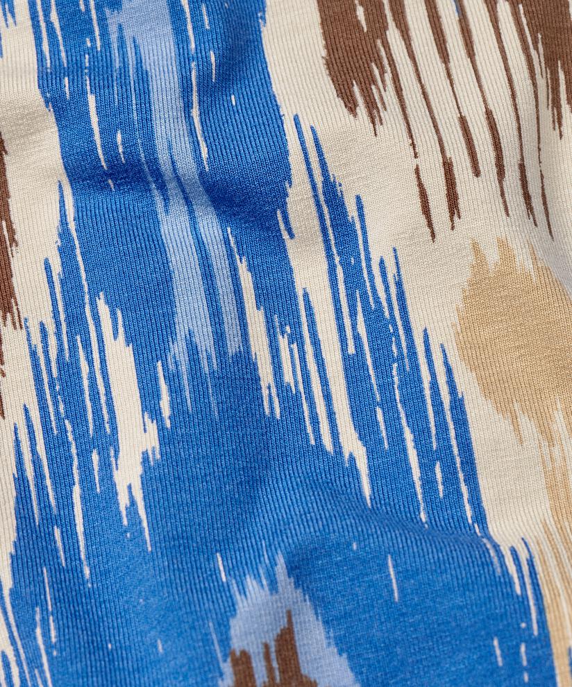 Tunique En Jersey Imprimé Avec Poches Fendues, Nebulas Blue