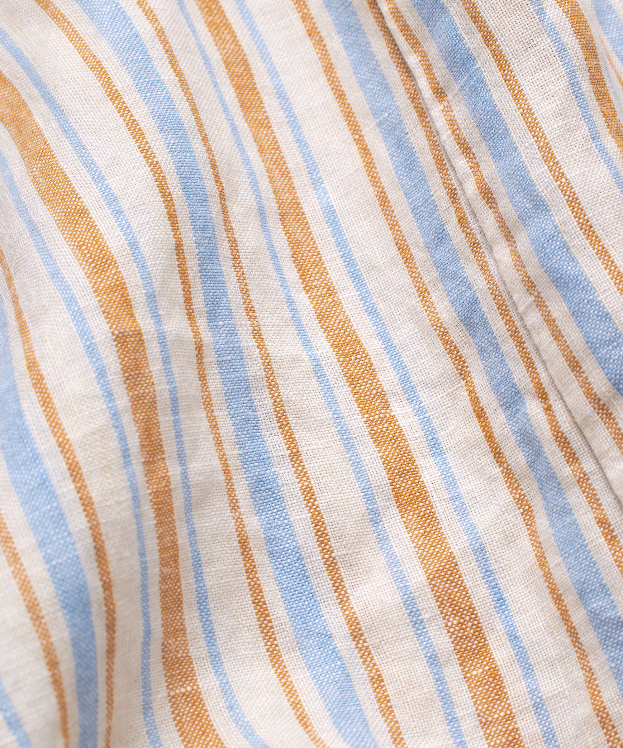 robe en lin rayée avec fente au niveau du cou, Inca Gold