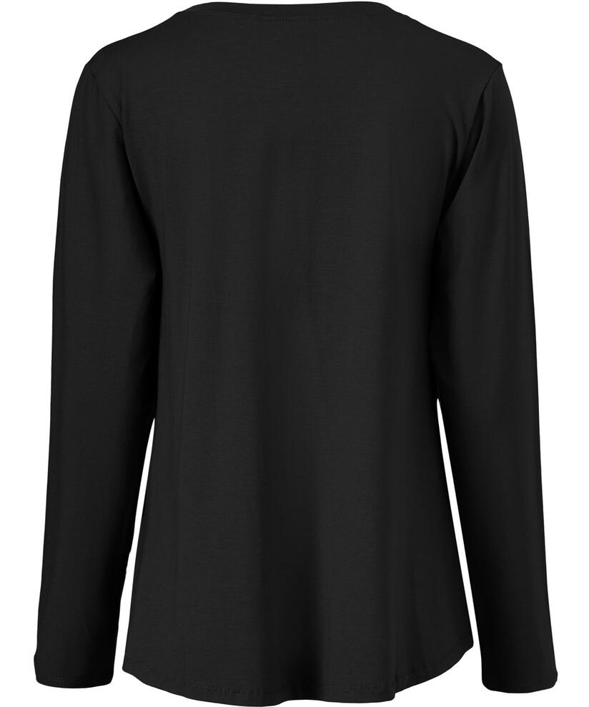 Top En Jersey À Col Rond, Black