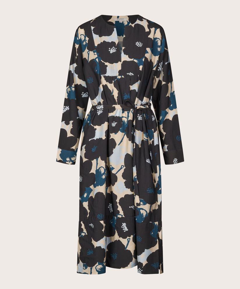 robe en viscose avec lien à la taille, Moonlit Ocean
