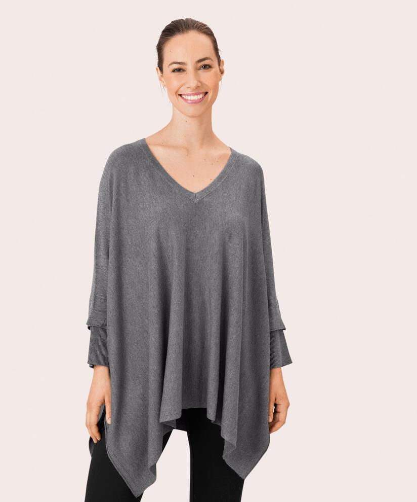 pull en maille oversize à manches étroites, M. Grey mel.