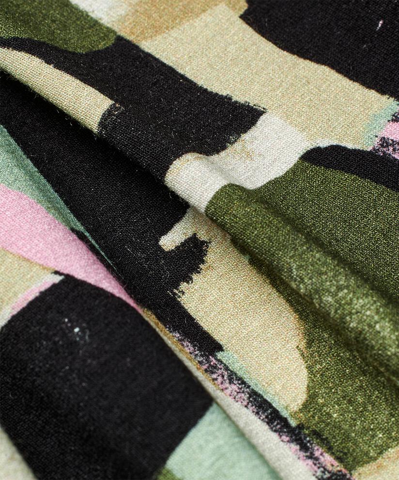 robe tulipe en jersey imprimé, Frosty Green