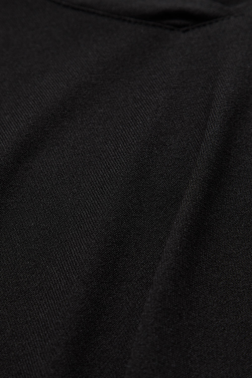 T-shirt En Jersey Col V, Black