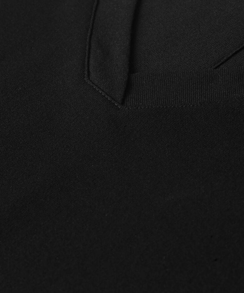 T-shirt En Jersey Col V, Black