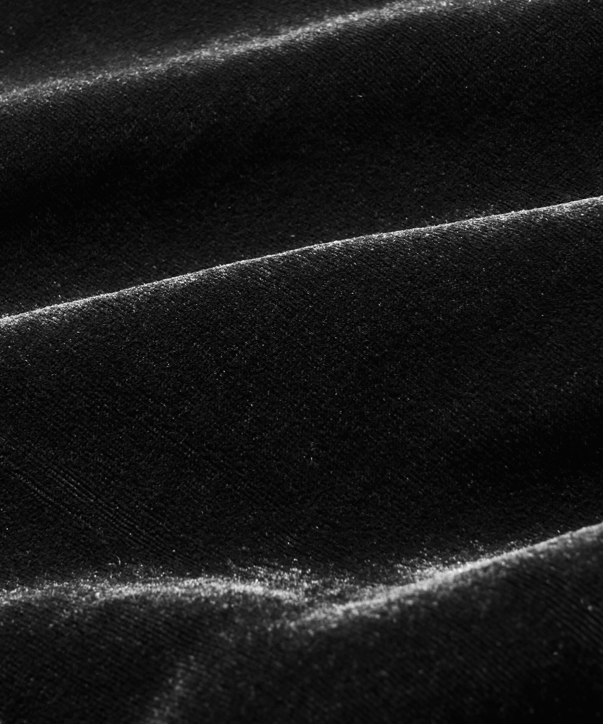 pantalon en velours avec taille élastique, Black