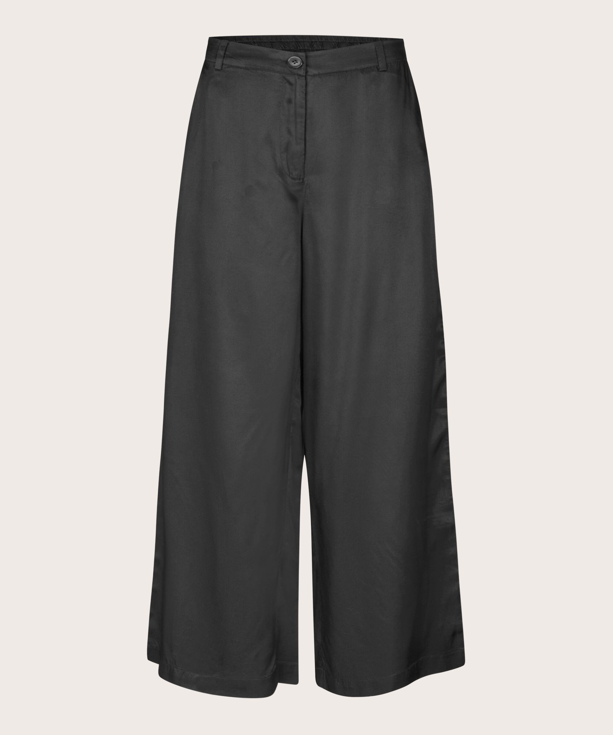 pantalon en viscose avec élastique au dos, Black