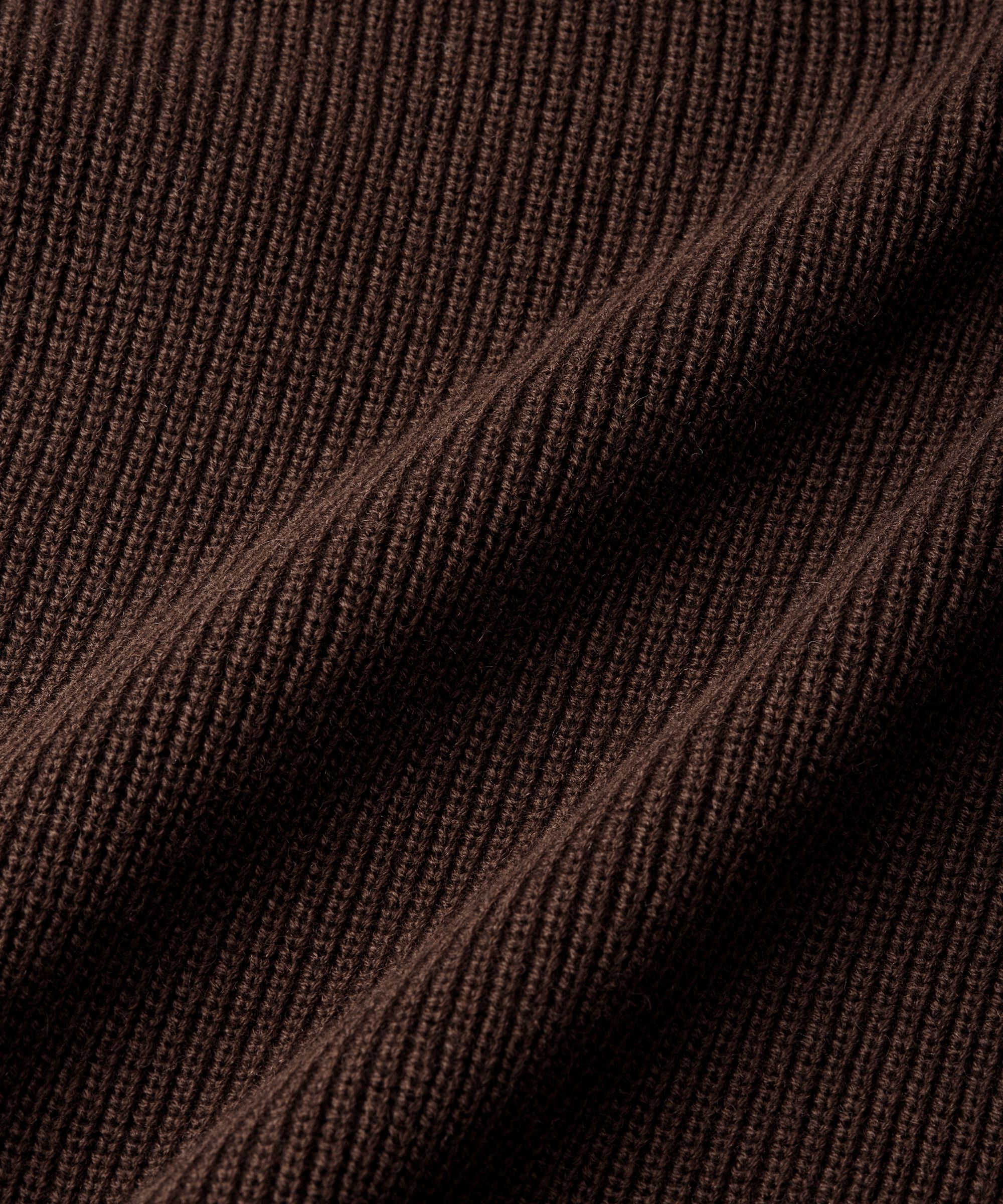 jupe courte en maille côtelée, Coffee Bean