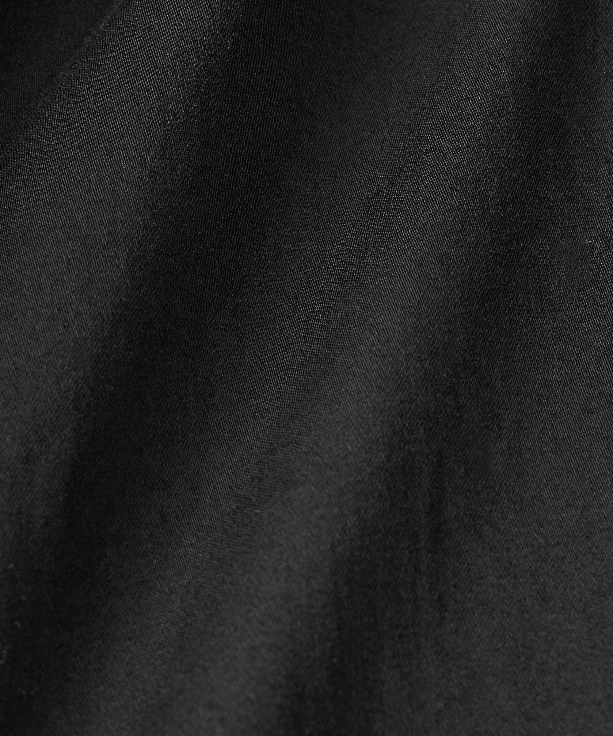 chino crop en coton avec poches latérales, Black