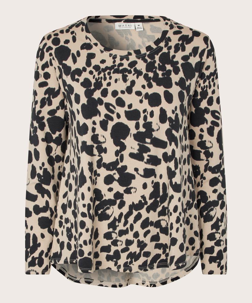 Top En Jersey Imprimé, Oxford Tan