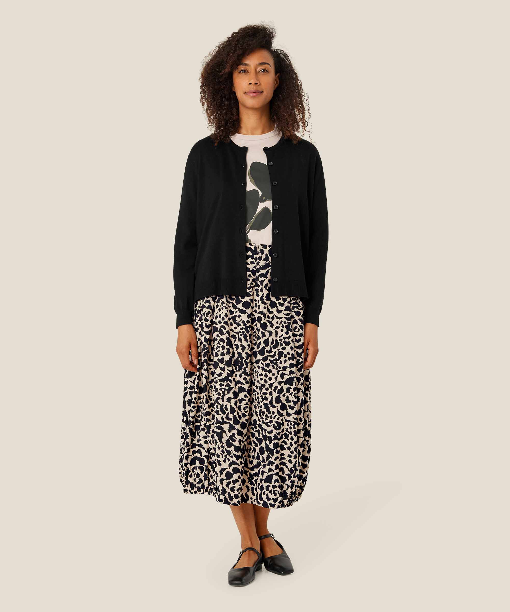 Cardigan avec boutons, Black