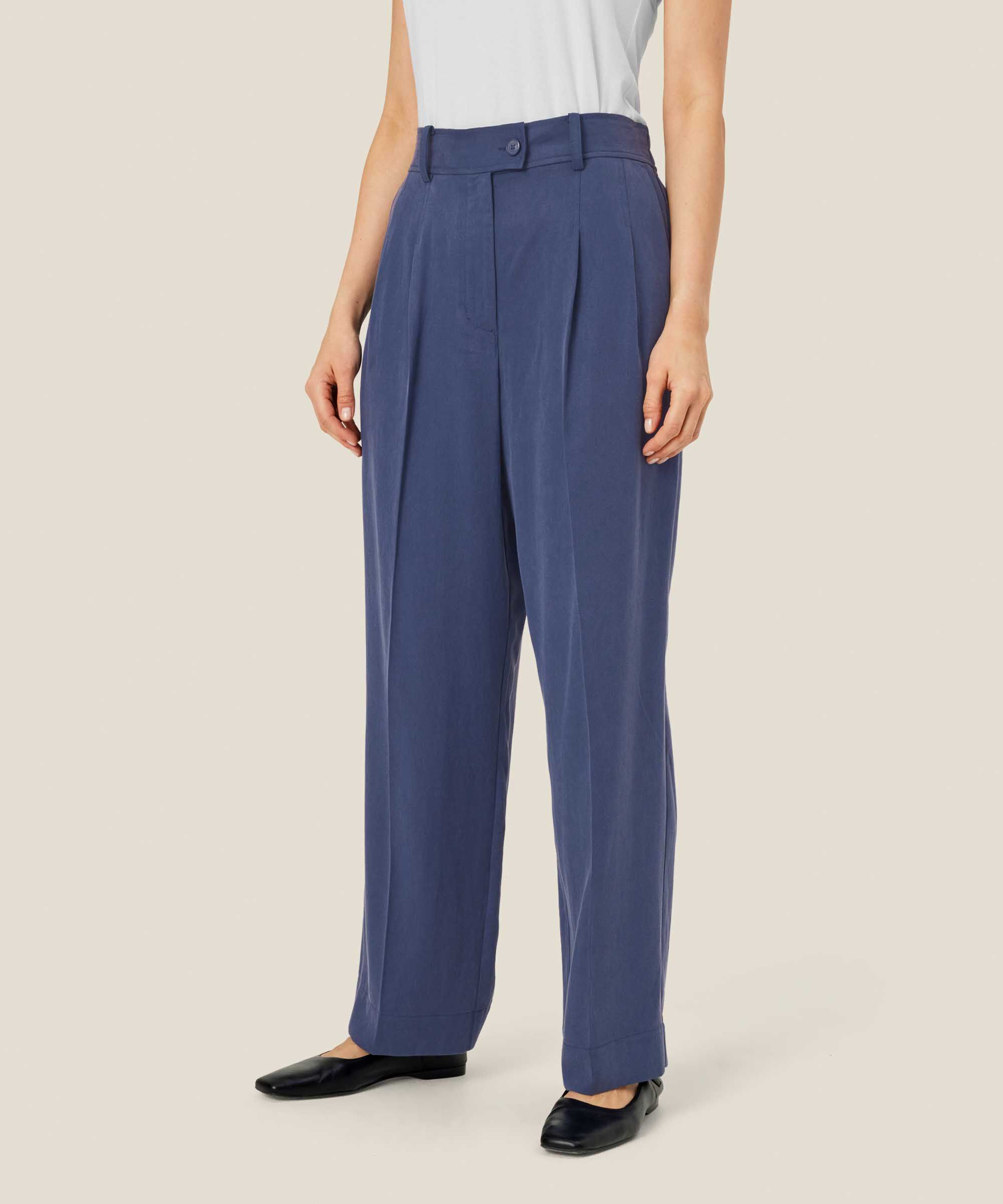 pantalon en mélange de lyocell avec élastique au dos, Sargasso Sea