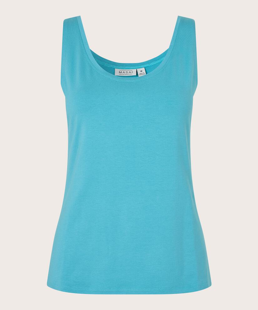débardeur en jersey doux, Aqua