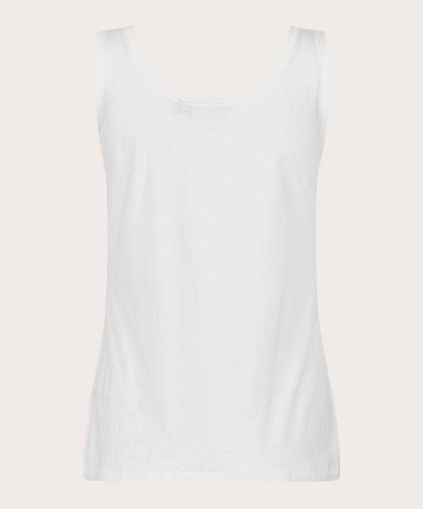 débardeur en jersey doux, White