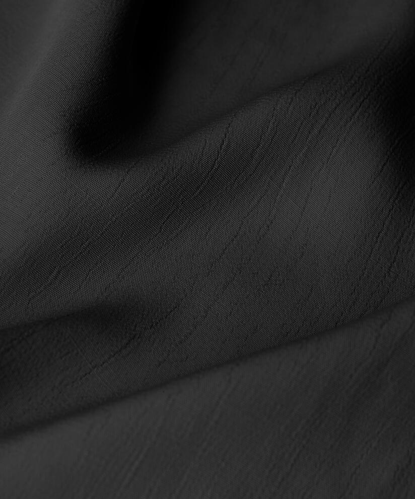 Blouse En Viscose À Manches 3/4, Black