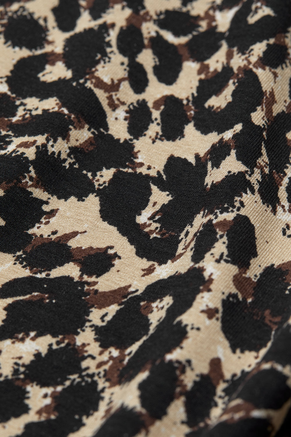 tunique en jersey &agrave; imprim&eacute; l&eacute;opard, Sand