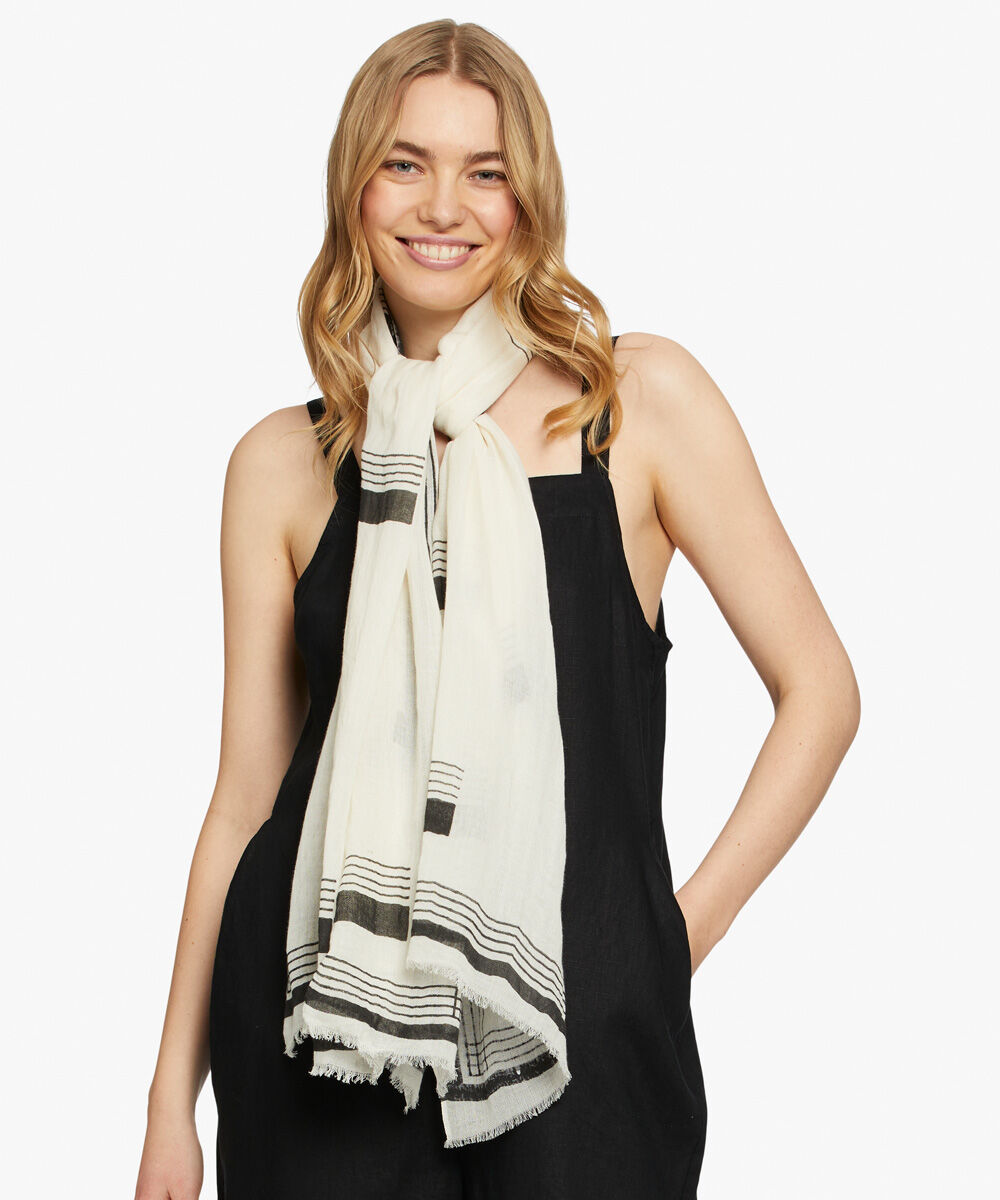 AGNELA SCARF, Whitecap