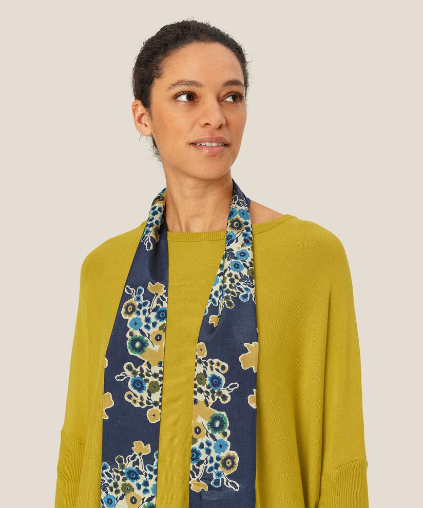 Écharpe En Viscose Imprimée, Mood Indigo
