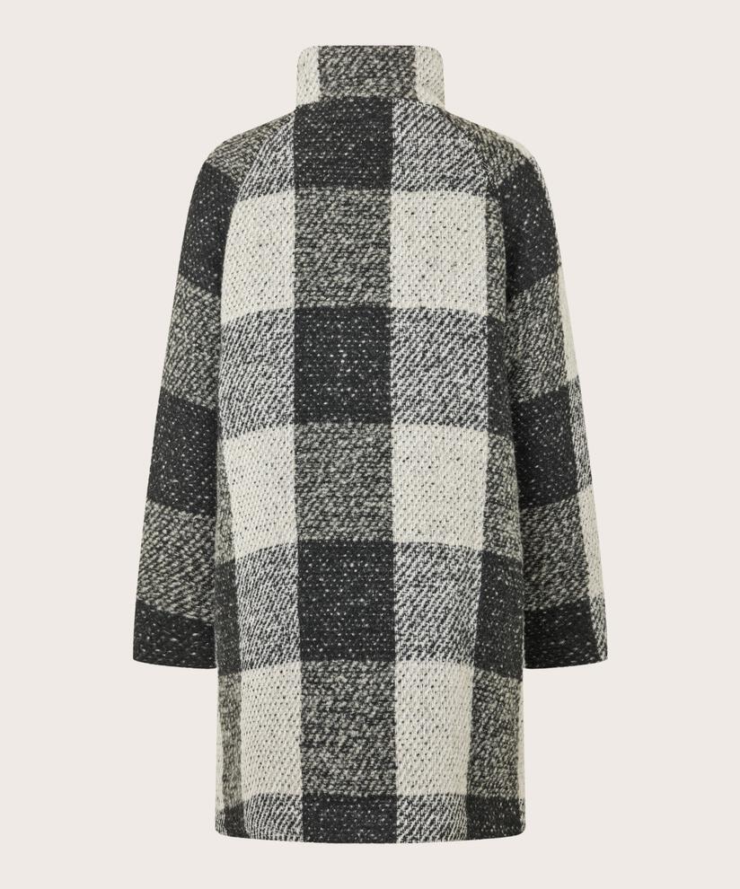 manteau en laine mélangée, Black