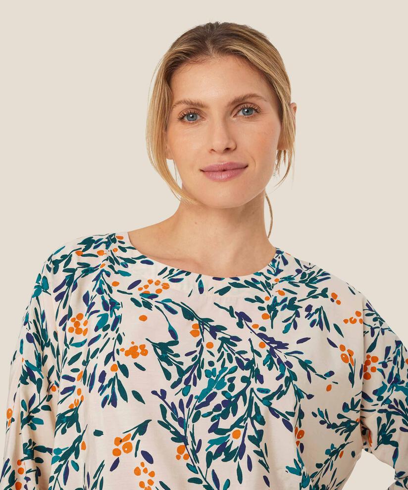 Blouse En Viscose À Manches 3/4, Russ Orange