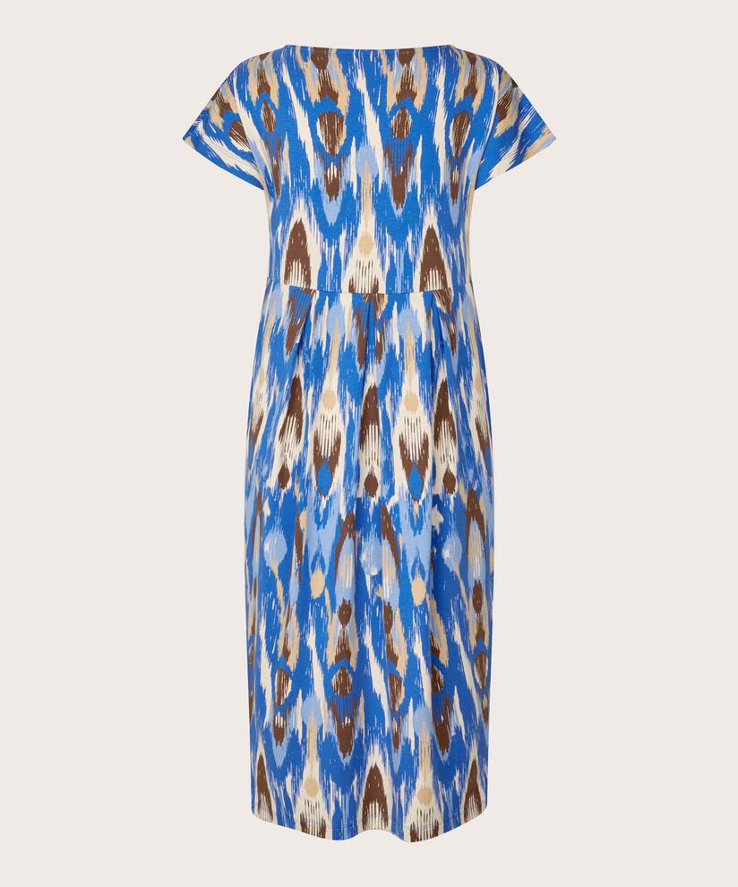 Robe Tulipe Avec Poches Fendues, Nebulas Blue