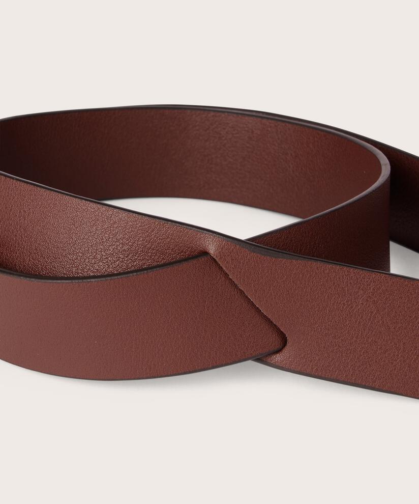 ceinture étroite à fermeture simple, Sh. Chocolate