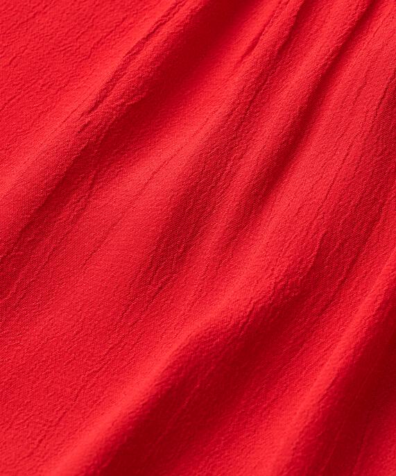 blouse en viscose à col en V et volants, Scarlet Sage