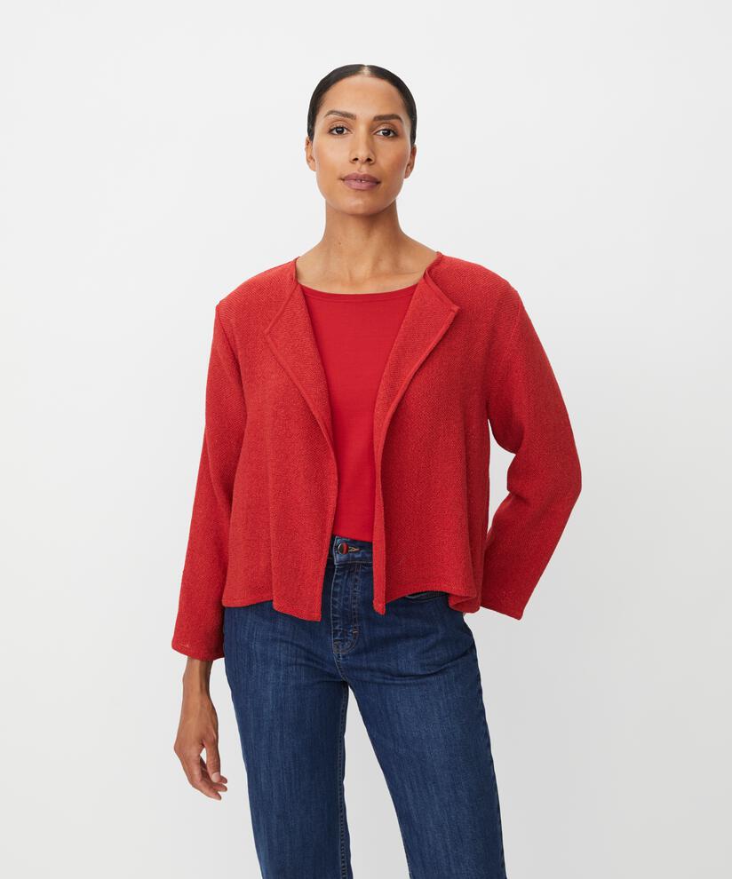 Veste Courte En Bouclé, Scarlet Sage