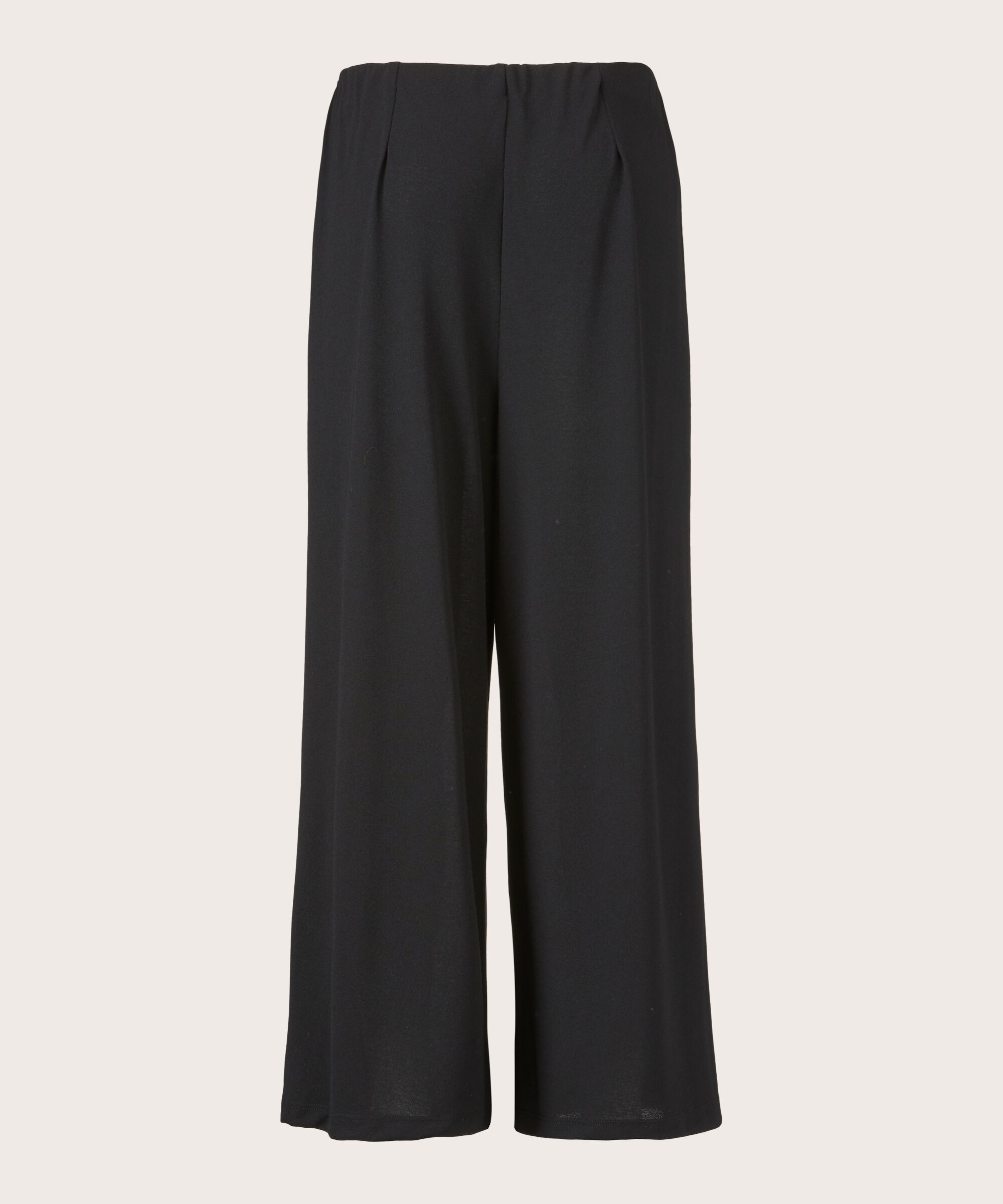Pantalon En Jersey Avec Taille Élastique, Black