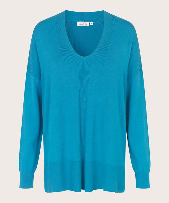 pull en maille avec détails côtelés, Celestial