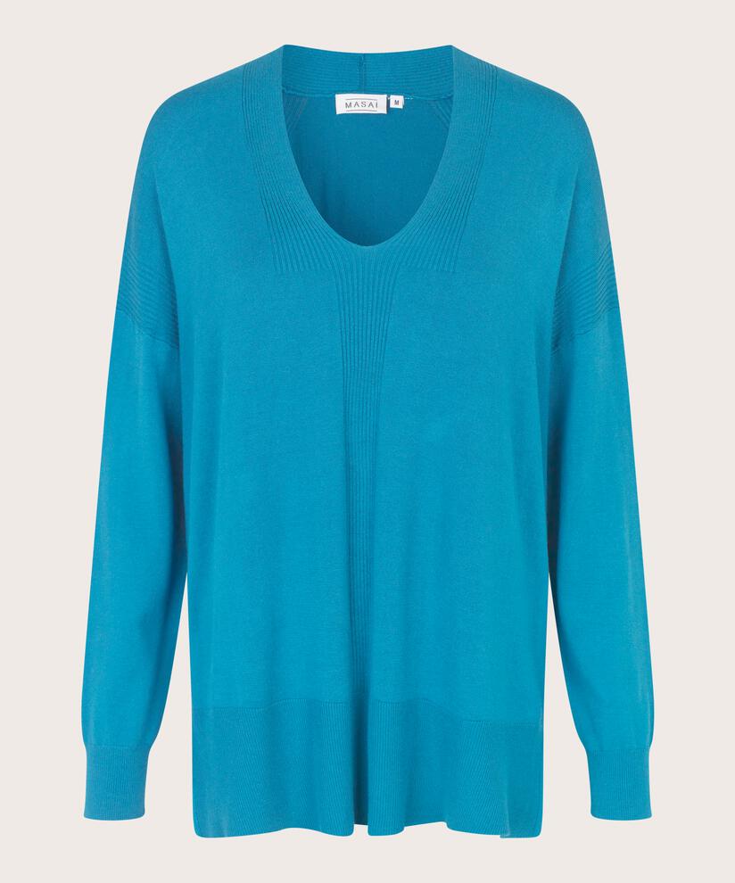 pull en maille avec détails côtelés, Celestial