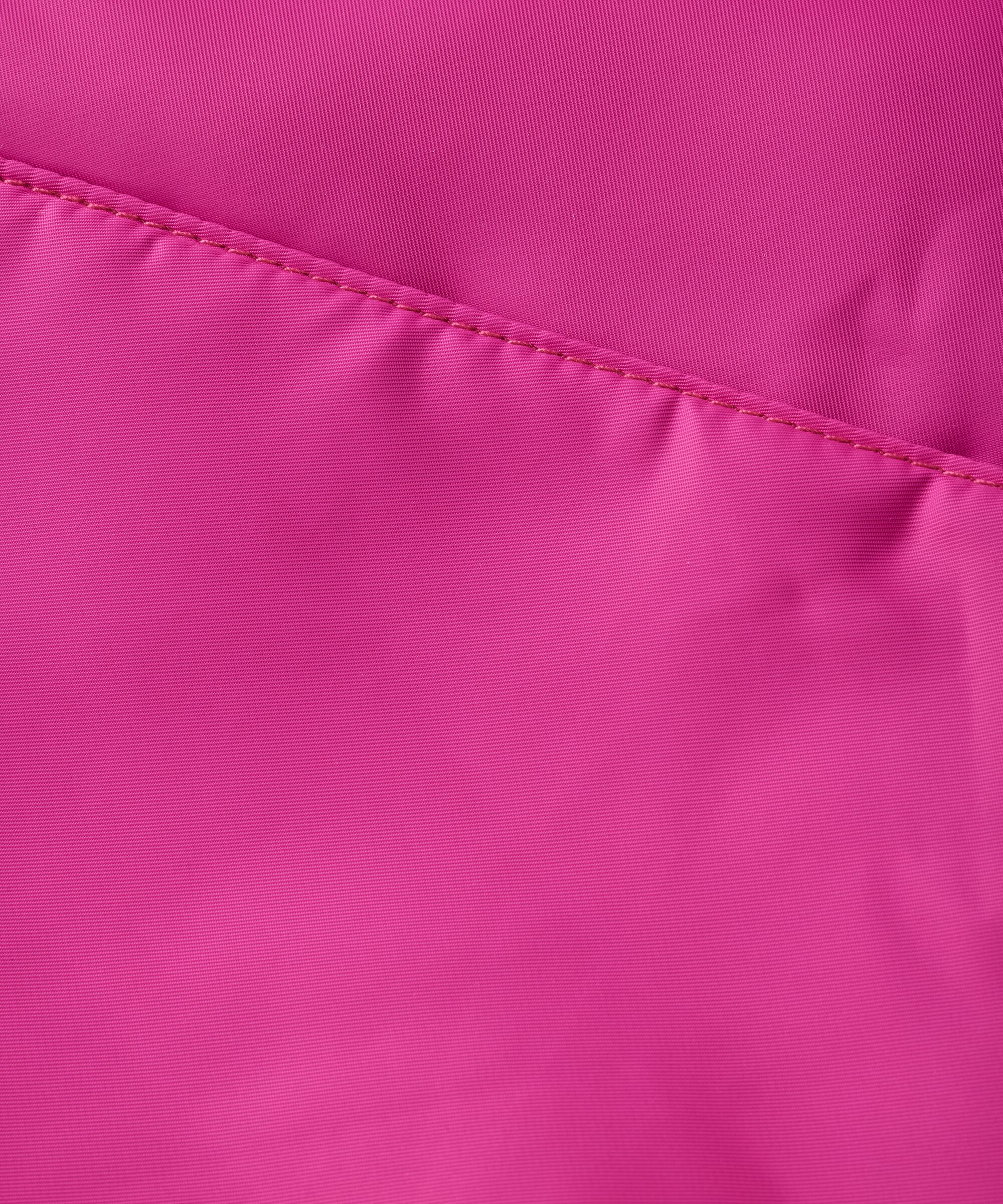 sac en nylon avec volants sur le côté, Fuchsia Red