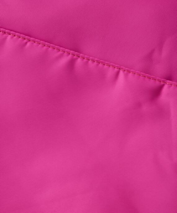 sac en nylon avec volants sur le côté, Fuchsia Red