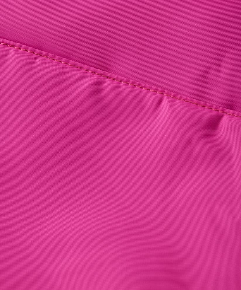 sac en nylon avec volants sur le côté, Fuchsia Red