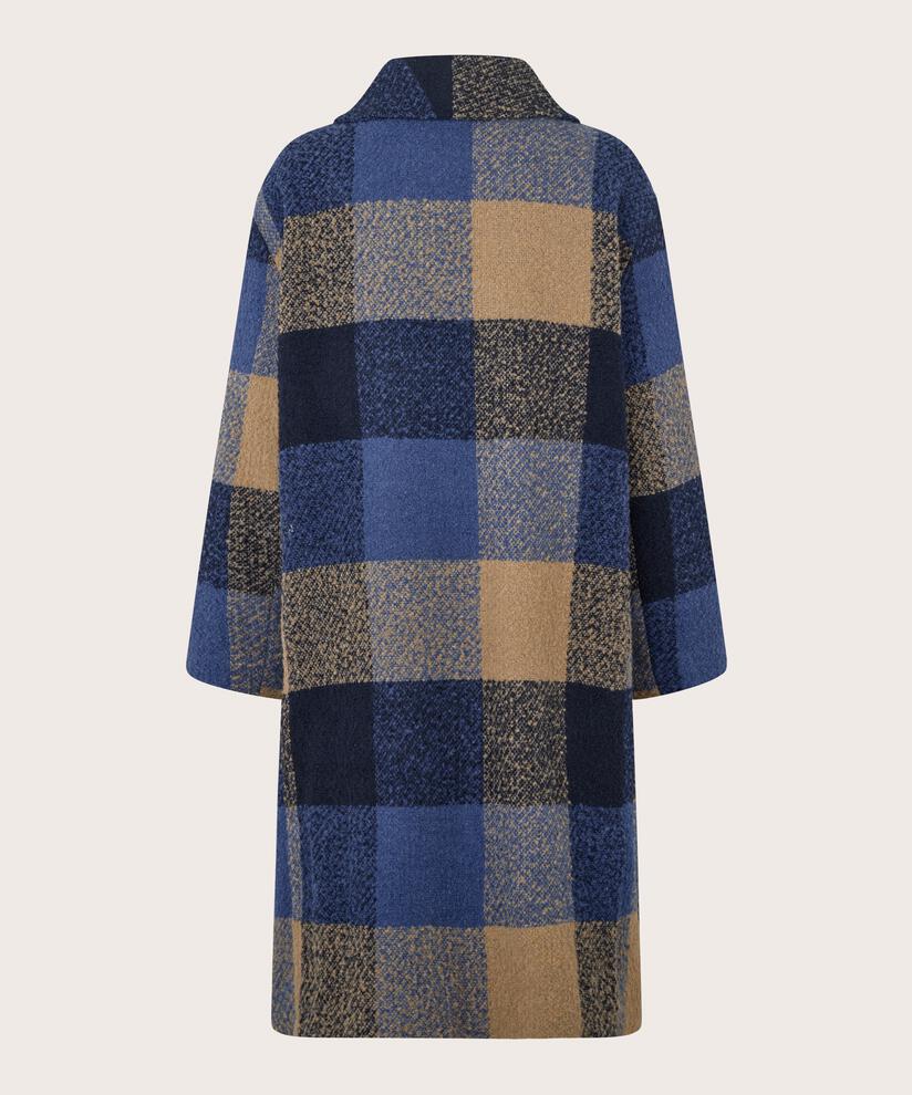 manteau en laine mélangée avec doublure thermique, Navy Blazer