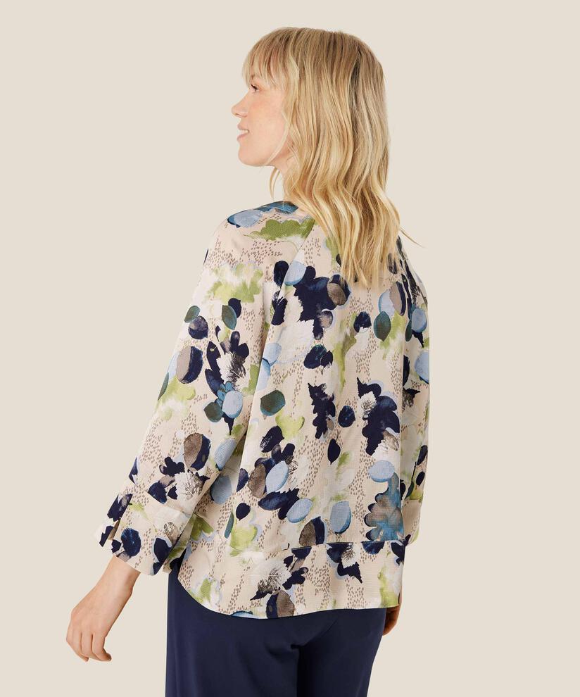 blouse en viscose à col v, Fog