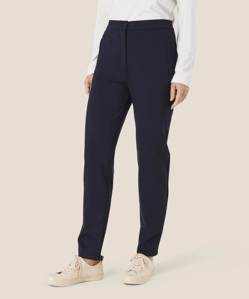 pantalon en jersey lourd avec mollets, Navy